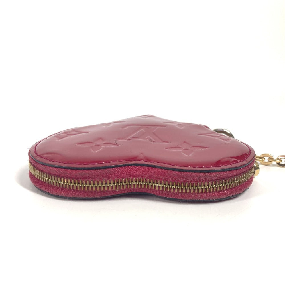 LOUIS VUITTON M90006 モノグラムヴェルニ ポルト モネ・クール 財布 小銭入れ ハート型 チェーン コインケース モノグラムヴェルニ レディース ローズアンディアン パープル - brandshop-reference