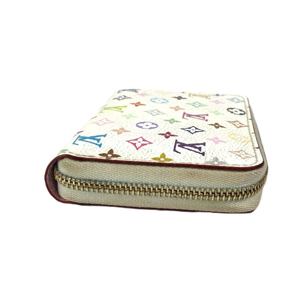 LOUIS VUITTON M93741 モノグラム・マルチカラー ジッピー・コインパース 財布 小銭入れ ラウンドファスナー コインケース モノグラムマルチカラーキャンバス レディース リッチ ホワイト - brandshop-reference