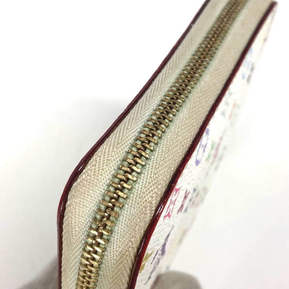 LOUIS VUITTON M93741 Monogram Multicolore Zippy Coin Purse กระเป๋าสตางค์ ช่องใส่เหรียญ ซิปรอบ กระเป๋าใส่เหรียญ ผ้าแคนวาส Monogram Multicolore สำหรับสุภาพสตรี สี Rich White