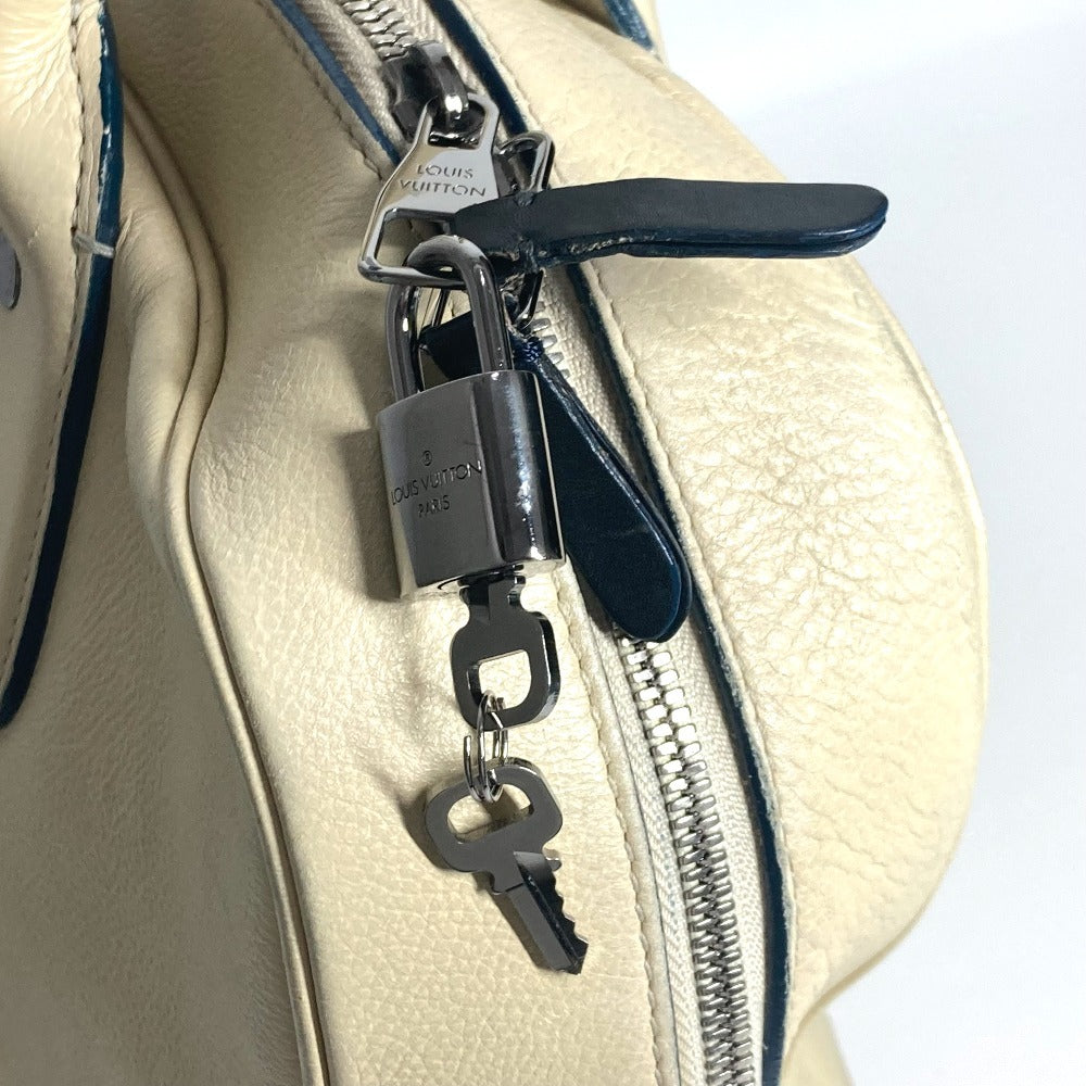 LOUIS VUITTON M95779 ハンドバッグ カバン キュイール・シワ ボストンバッグ カバン ビジネスバッグ レザー ユニセックス エクリュ ホワイト - brandshop-reference