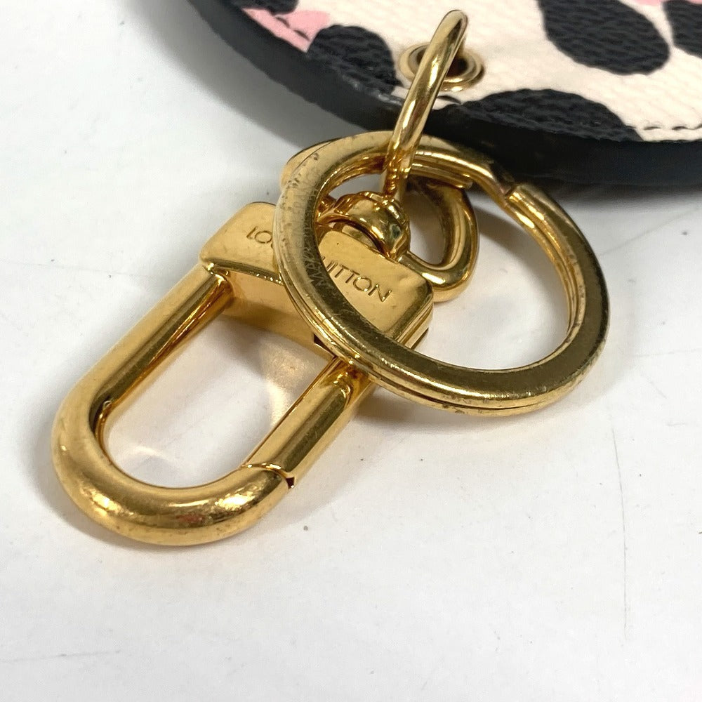 LOUIS VUITTON MP3070 ポルト クレ・イリュストレ ワイルド・アット・ハート バッグチャーム キーホルダー レザー ユニセックス ベージュ - brandshop-reference
