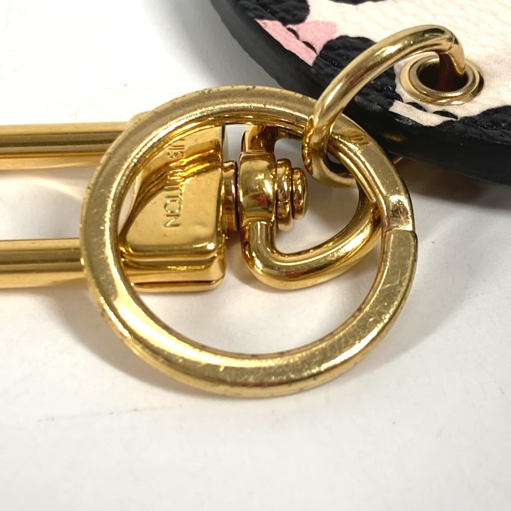 LOUIS VUITTON MP3070 ポルト クレ・イリュストレ ワイルド・アット・ハート バッグチャーム キーホルダー レザー ユニセックス ベージュ - brandshop-reference