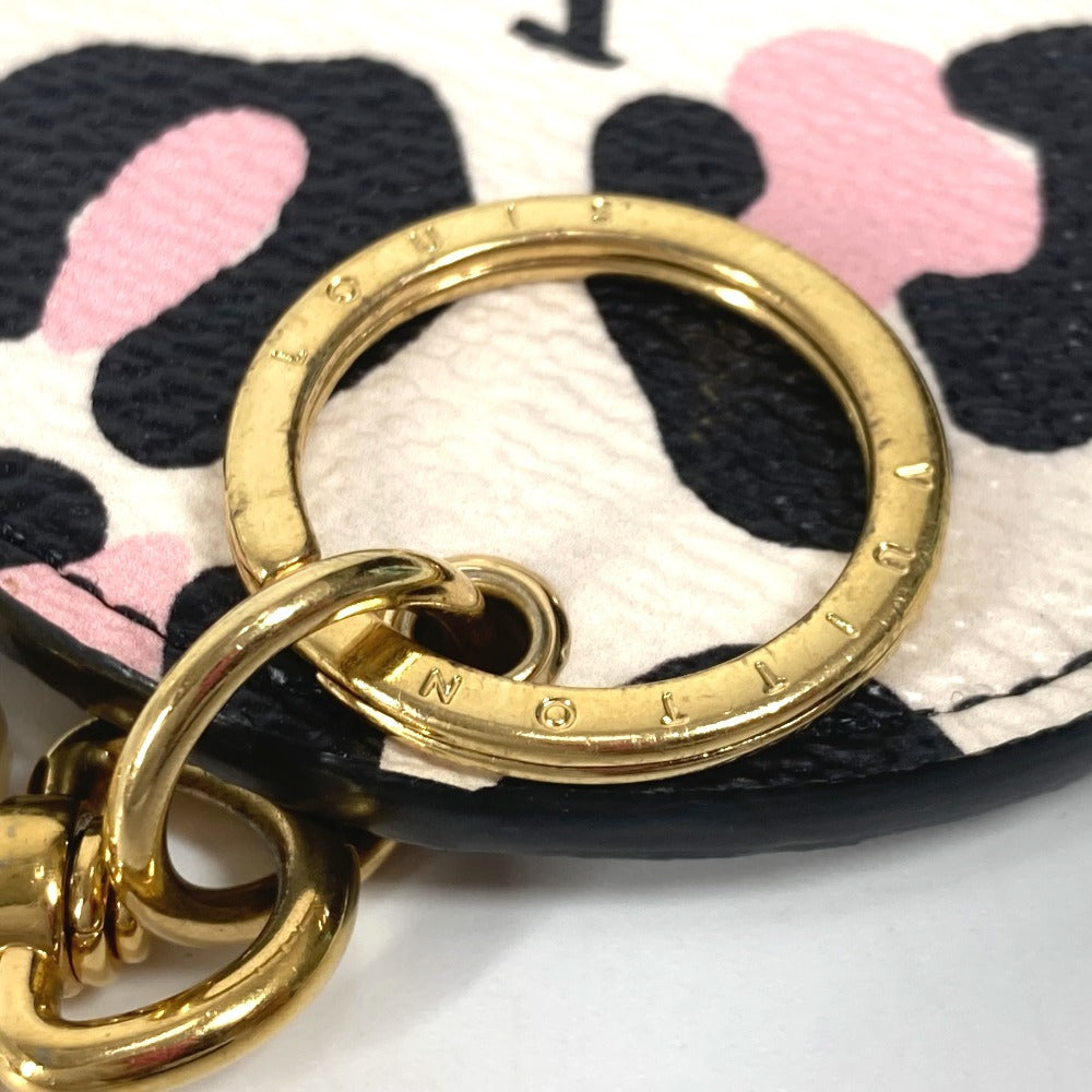 LOUIS VUITTON MP3070 ポルト クレ・イリュストレ ワイルド・アット・ハート バッグチャーム キーホルダー レザー ユニセックス ベージュ - brandshop-reference