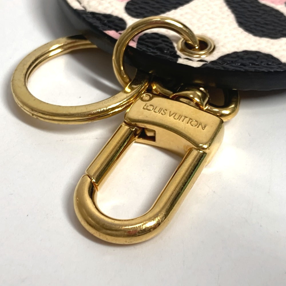 LOUIS VUITTON MP3070 ポルト クレ・イリュストレ ワイルド・アット・ハート バッグチャーム キーホルダー レザー ユニセックス ベージュ - brandshop-reference