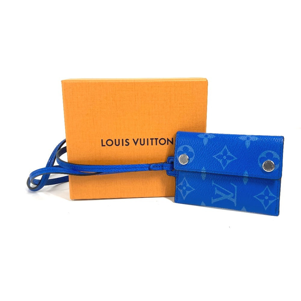 LOUIS VUITTON M83154 タイガラマ ポルト カルト オンストラップ 財布 小銭入れ ストラップ付 カードケース コインケース モノグラムキャンバス ユニセックス ブルー - brandshop-reference