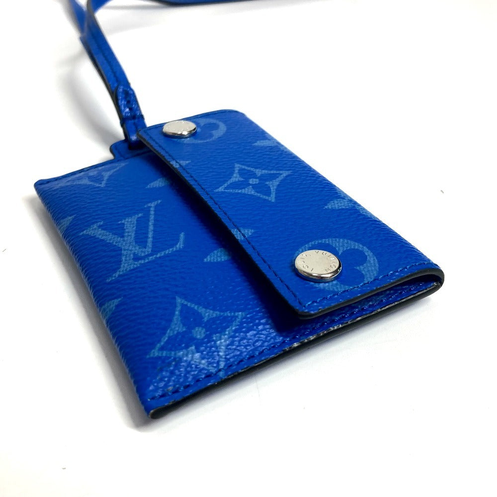 LOUIS VUITTON M83154 タイガラマ ポルト カルト オンストラップ 財布 小銭入れ ストラップ付 カードケース コインケース モノグラムキャンバス ユニセックス ブルー - brandshop-reference