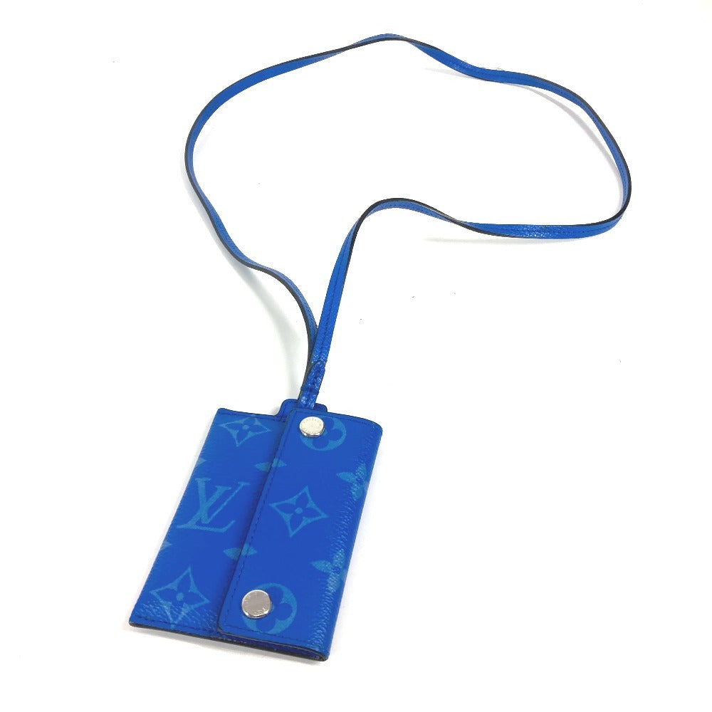 LOUIS VUITTON M83154 タイガラマ ポルト カルト オンストラップ 財布 小銭入れ ストラップ付 カードケース コインケース モノグラムキャンバス ユニセックス ブルー - brandshop-reference