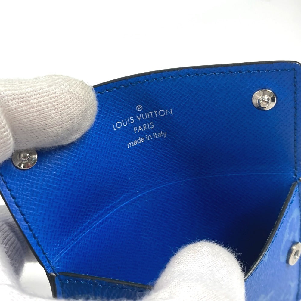 LOUIS VUITTON M83154 タイガラマ ポルト カルト オンストラップ 財布 小銭入れ ストラップ付 カードケース コインケース モノグラムキャンバス ユニセックス ブルー - brandshop-reference