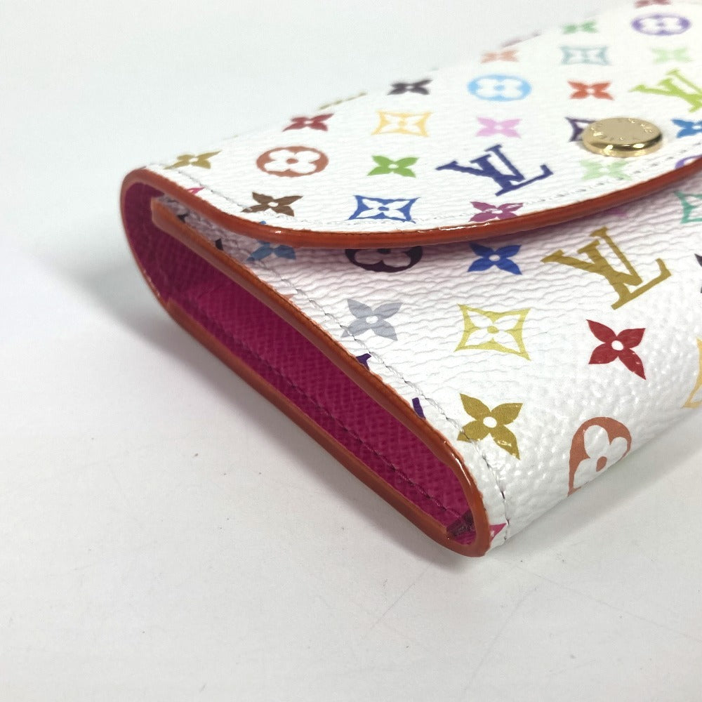LOUIS VUITTON M13399 モノグラムマルチカラー LV × TM ポルトモネ・ロザリ 村上隆 コンパクトウォレット 2つ折り財布 モノグラムマルチカラーキャンバス レディース ホワイト - brandshop-reference