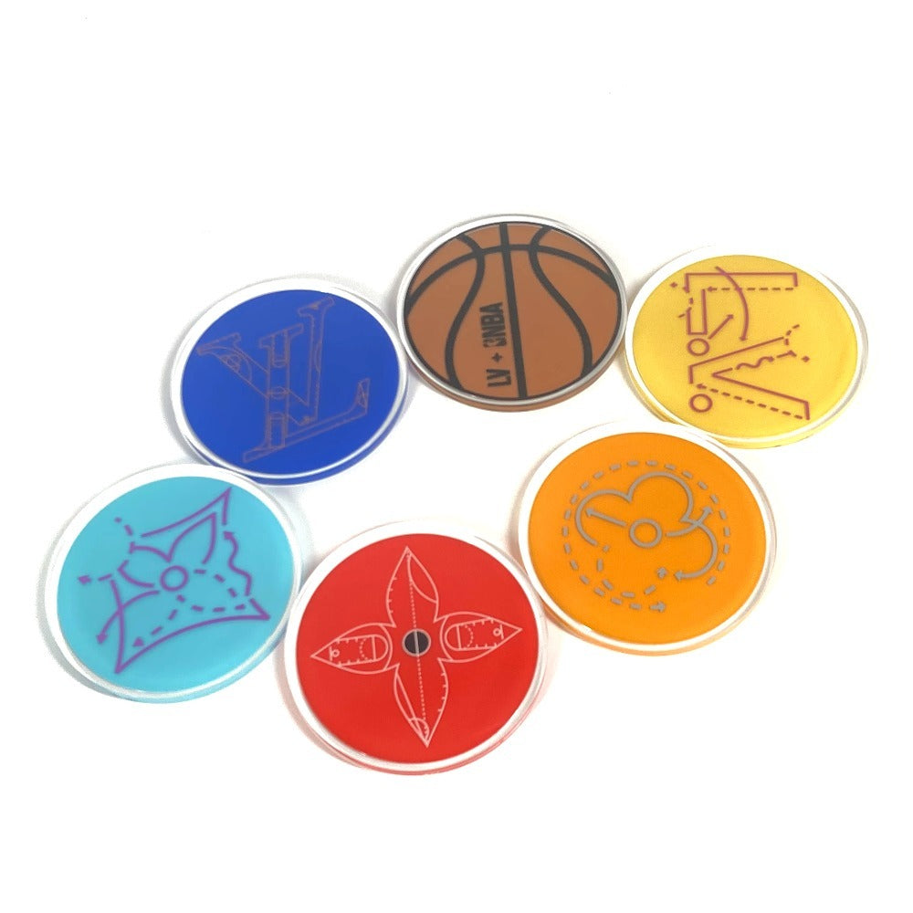 LOUIS VUITTON GI0662 モノグラム NBA コースター 6枚セット カトラリー インテリア 雑貨 プラスチック ユニセックス マルチカラー - brandshop-reference