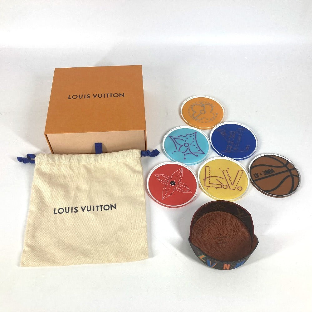 LOUIS VUITTON GI0662 モノグラム NBA コースター 6枚セット カトラリー インテリア 雑貨 プラスチック ユニセックス マルチカラー - brandshop-reference