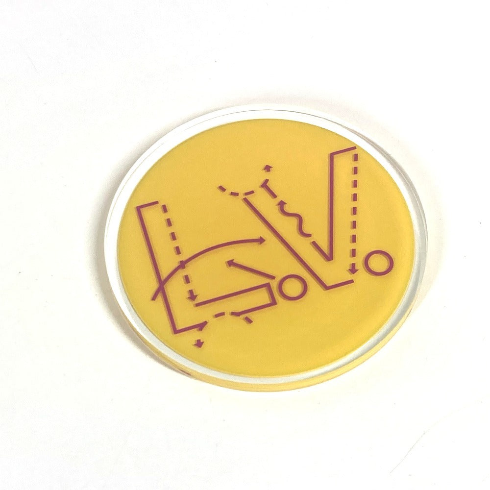 LOUIS VUITTON GI0662 モノグラム NBA コースター 6枚セット カトラリー インテリア 雑貨 プラスチック ユニセックス マルチカラー - brandshop-reference