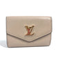 LOUIS VUITTON M69340 LVロゴ ポルトフォイユ・ロックミニ コンパクトウォレット 3つ折り財布 カーフレザー ユニセックス グレージュ ベージュ - brandshop-reference