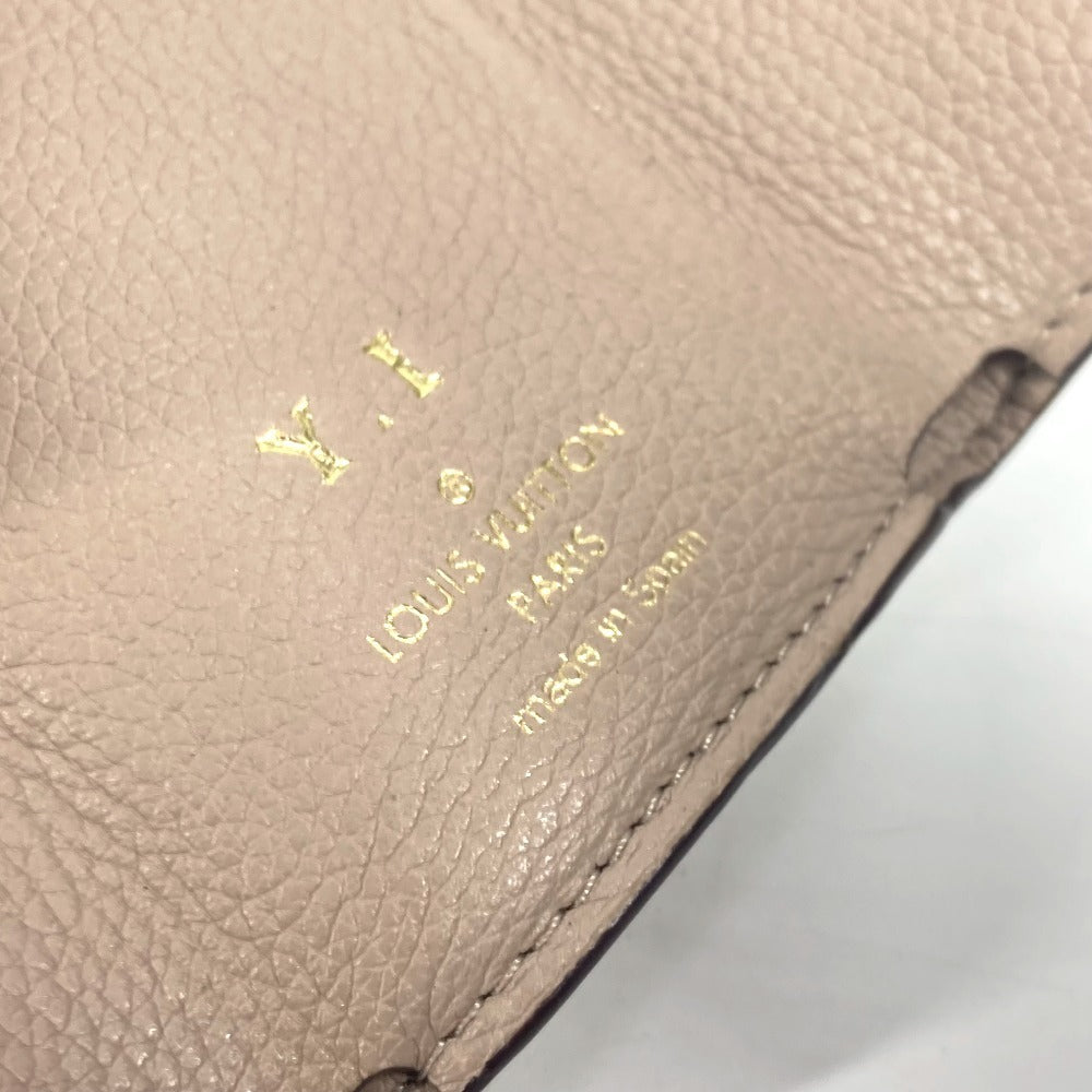 LOUIS VUITTON M69340 LVロゴ ポルトフォイユ・ロックミニ コンパクトウォレット 3つ折り財布 カーフレザー ユニセックス グレージュ ベージュ - brandshop-reference