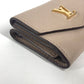 LOUIS VUITTON M69340 LVロゴ ポルトフォイユ・ロックミニ コンパクトウォレット 3つ折り財布 カーフレザー ユニセックス グレージュ ベージュ - brandshop-reference