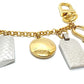 LOUIS VUITTON M01314 Chain-nanogram Icon Key ring Key Holder Bag Charm Metal Gold Used