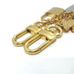 LOUIS VUITTON M01314 Chain-nanogram Icon Key ring Key Holder Bag Charm Metal Gold Used