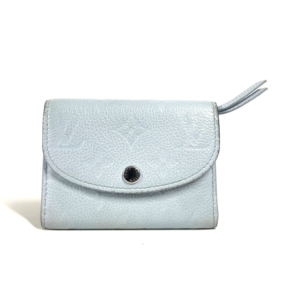 LOUIS VUITTON M83641 モノグラムアンプラント ポルトモネ・ロザリ コンパクトウォレット 2つ折り財布 モノグラムアンプラントレザー レディース ウォッシュドブルー ブルー - brandshop-reference