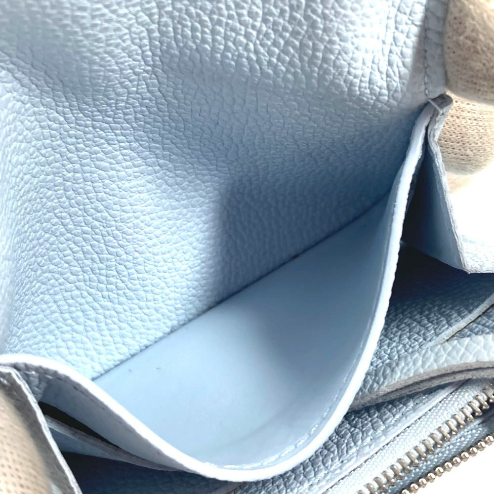 LOUIS VUITTON M83641 モノグラムアンプラント ポルトモネ・ロザリ コンパクトウォレット 2つ折り財布 モノグラムアンプラントレザー レディース ウォッシュドブルー ブルー - brandshop-reference