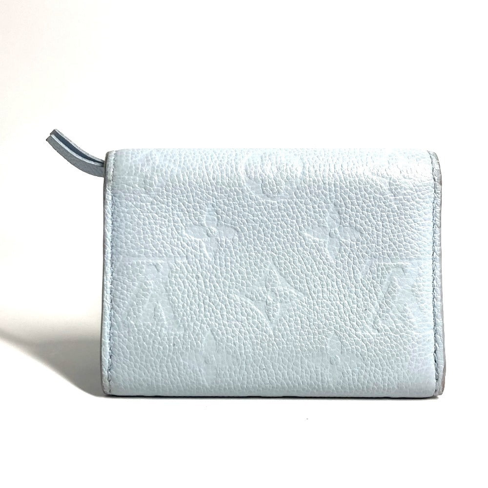LOUIS VUITTON M83641 モノグラムアンプラント ポルトモネ・ロザリ コンパクトウォレット 2つ折り財布 モノグラムアンプラントレザー レディース ウォッシュドブルー ブルー - brandshop-reference