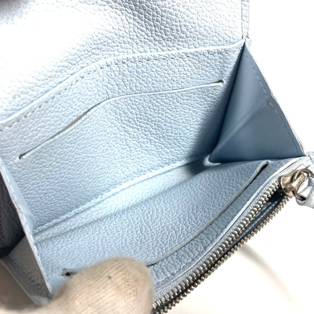 LOUIS VUITTON M83641 モノグラムアンプラント ポルトモネ・ロザリ コンパクトウォレット 2つ折り財布 モノグラムアンプラントレザー レディース ウォッシュドブルー ブルー - brandshop-reference
