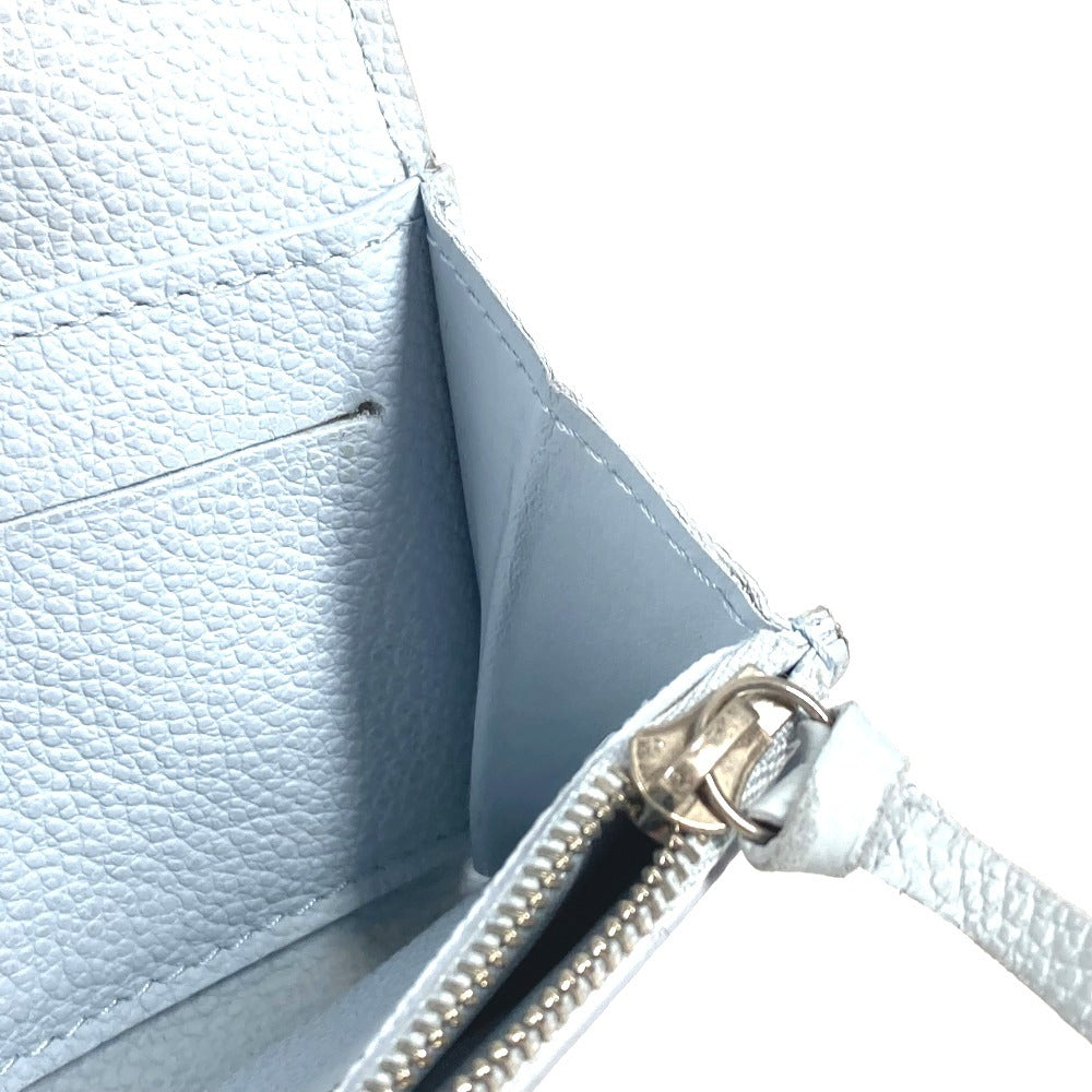 LOUIS VUITTON M83641 モノグラムアンプラント ポルトモネ・ロザリ コンパクトウォレット 2つ折り財布 モノグラムアンプラントレザー レディース ウォッシュドブルー ブルー - brandshop-reference