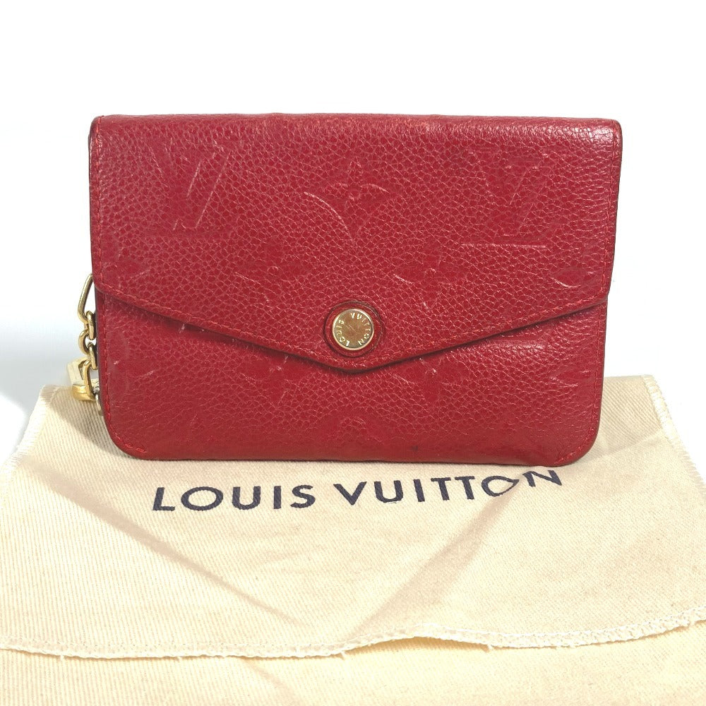 LOUIS VUITTON M60634 モノグラムアンプラント ポシェットクレ 財布 小銭入れ キーリング付き コインケース モノグラムアンプラントレザー レディース スリーズ レッド - brandshop-reference