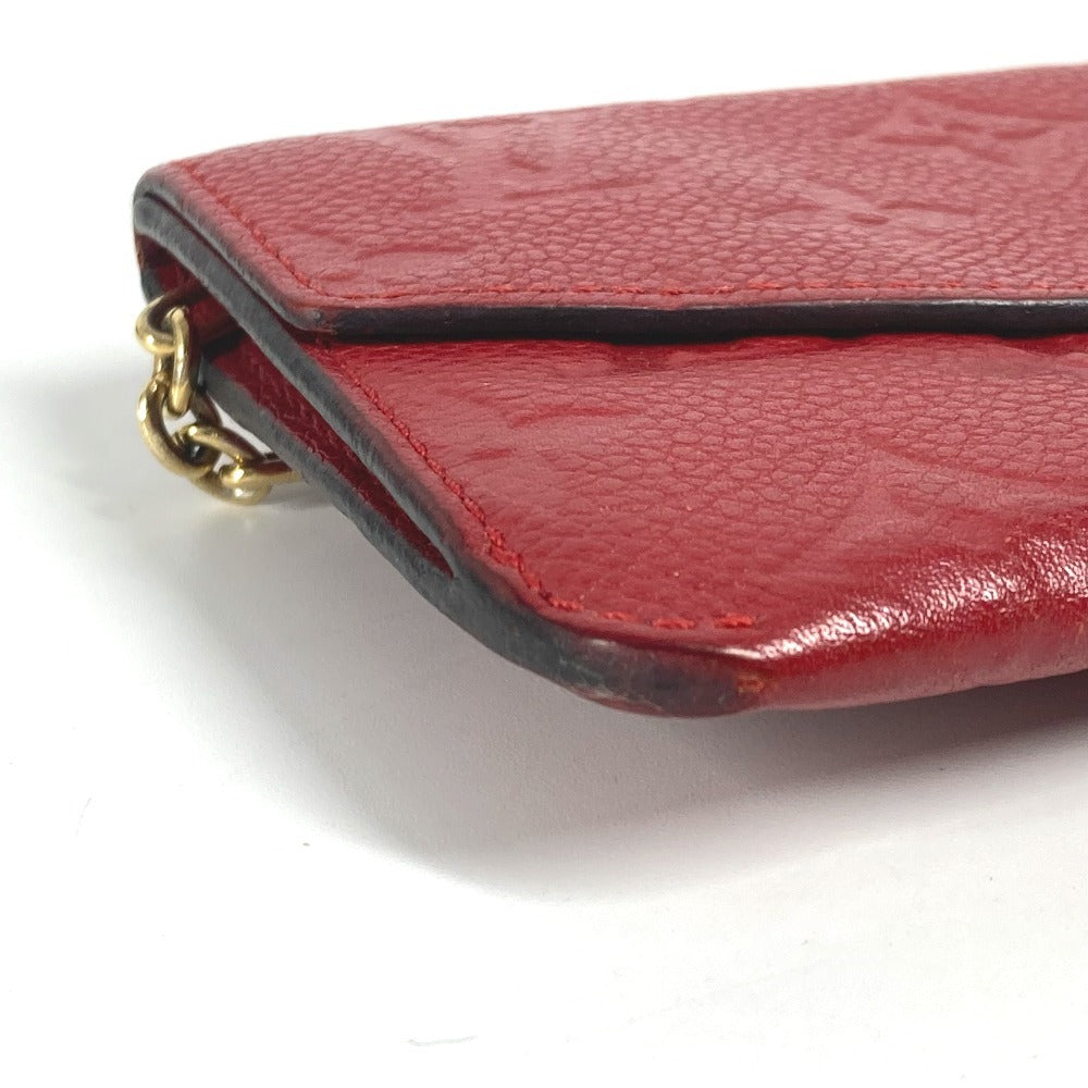 LOUIS VUITTON M60634 モノグラムアンプラント ポシェットクレ 財布 小銭入れ キーリング付き コインケース モノグラムアンプラントレザー レディース スリーズ レッド - brandshop-reference
