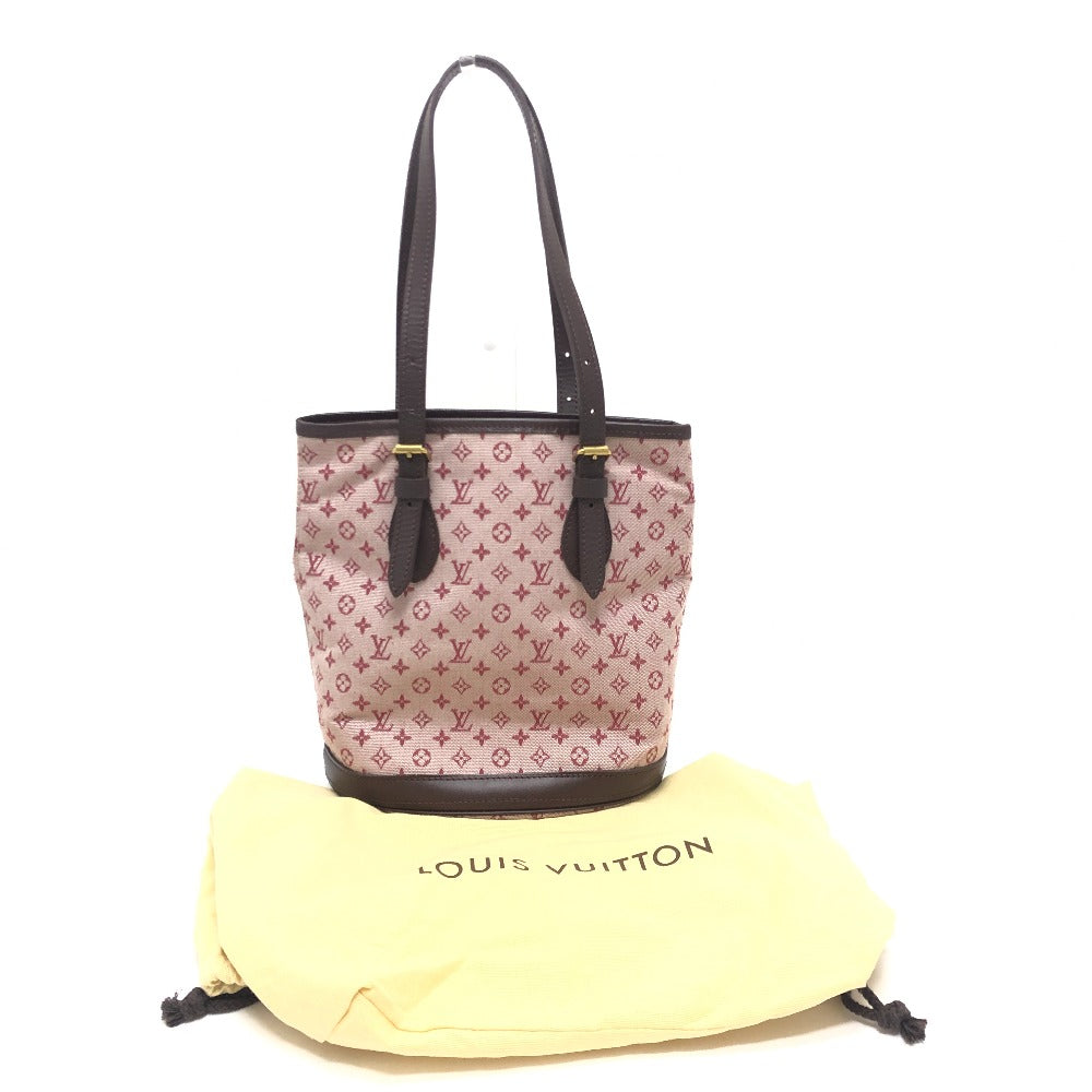 LOUIS VUITTON Monogram Mini Bucket PM con bolsa SP Orden Bolso Bolso Bolso Lona/Cuero Señoras Cereza Rosa