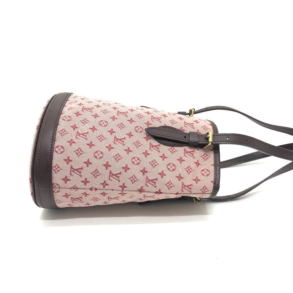 LOUIS VUITTON Monogram Mini Bucket PM con bolsa SP Orden Bolso Bolso Bolso Lona/Cuero Señoras Cereza Rosa