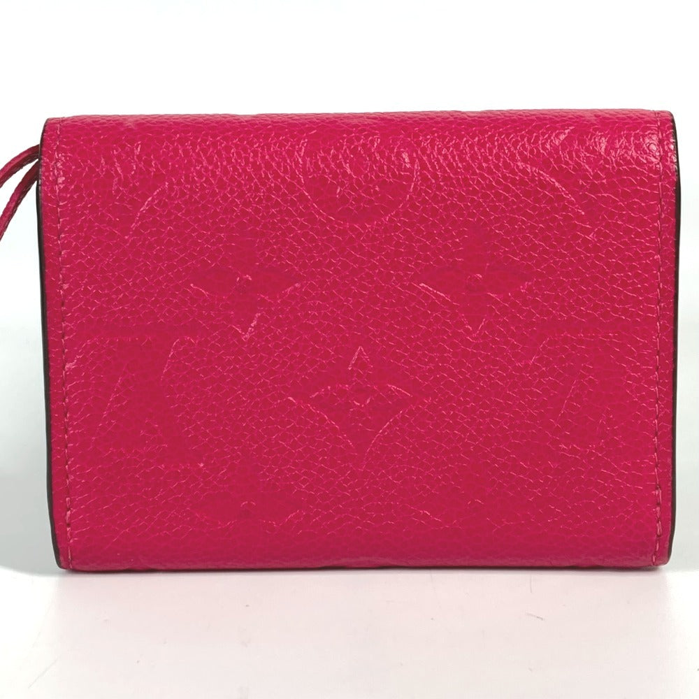 LOUIS VUITTON M81521 Monogram Emprene Portomone Rosali Compact Wallet Bifold Wallet Monogram Emprene Leather Women's Rose Pondicherry Pink