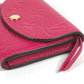 LOUIS VUITTON M81521 Monogram Emprene Portomone Rosali Compact Wallet Bifold Wallet Monogram Emprene Leather Women's Rose Pondicherry Pink
