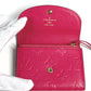 LOUIS VUITTON M81521 Monogram Emprene Portomone Rosali Compact Wallet Bifold Wallet Monogram Emprene Leather Women's Rose Pondicherry Pink
