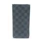 LOUIS VUITTON N62655 Portefeuille Brother Wallet Bifold Wallet Wallet Long Wallet Long Wallet Damier Graphite Canvas Men's Black
