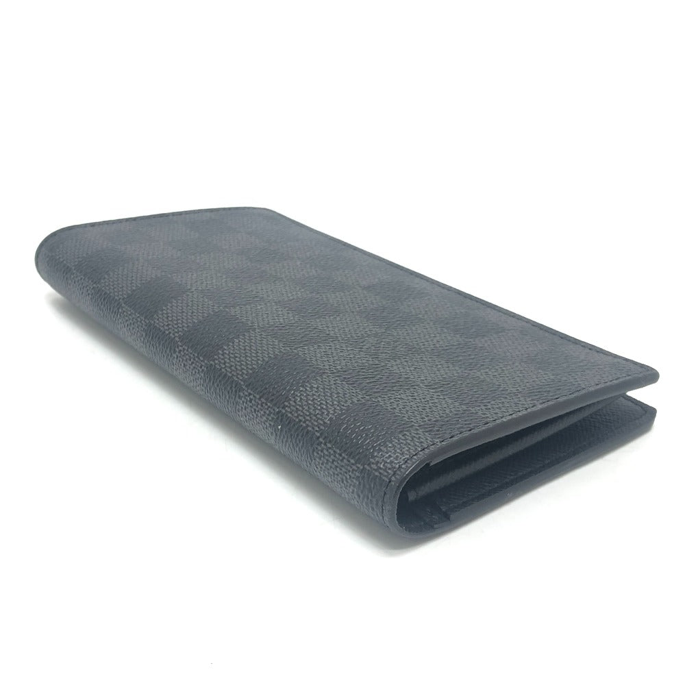 LOUIS VUITTON N62655 Portefeuille Brother Wallet Bifold Wallet Wallet Long Wallet Long Wallet Damier Graphite Canvas Men's Black
