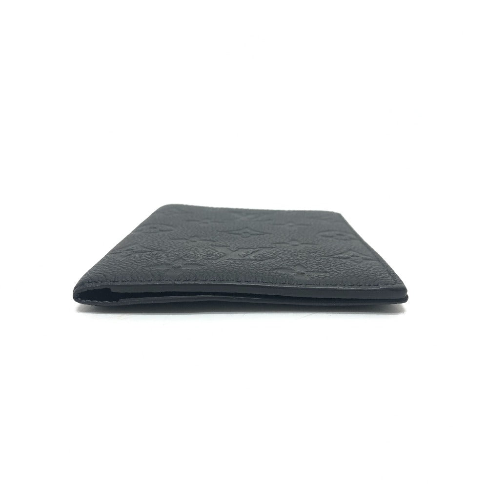 Louis Vuitton M63914 CoUverture Passport NM Passport Cover Passport Passport Case Case Monogram Empreinte Kulit Wanita Hitam