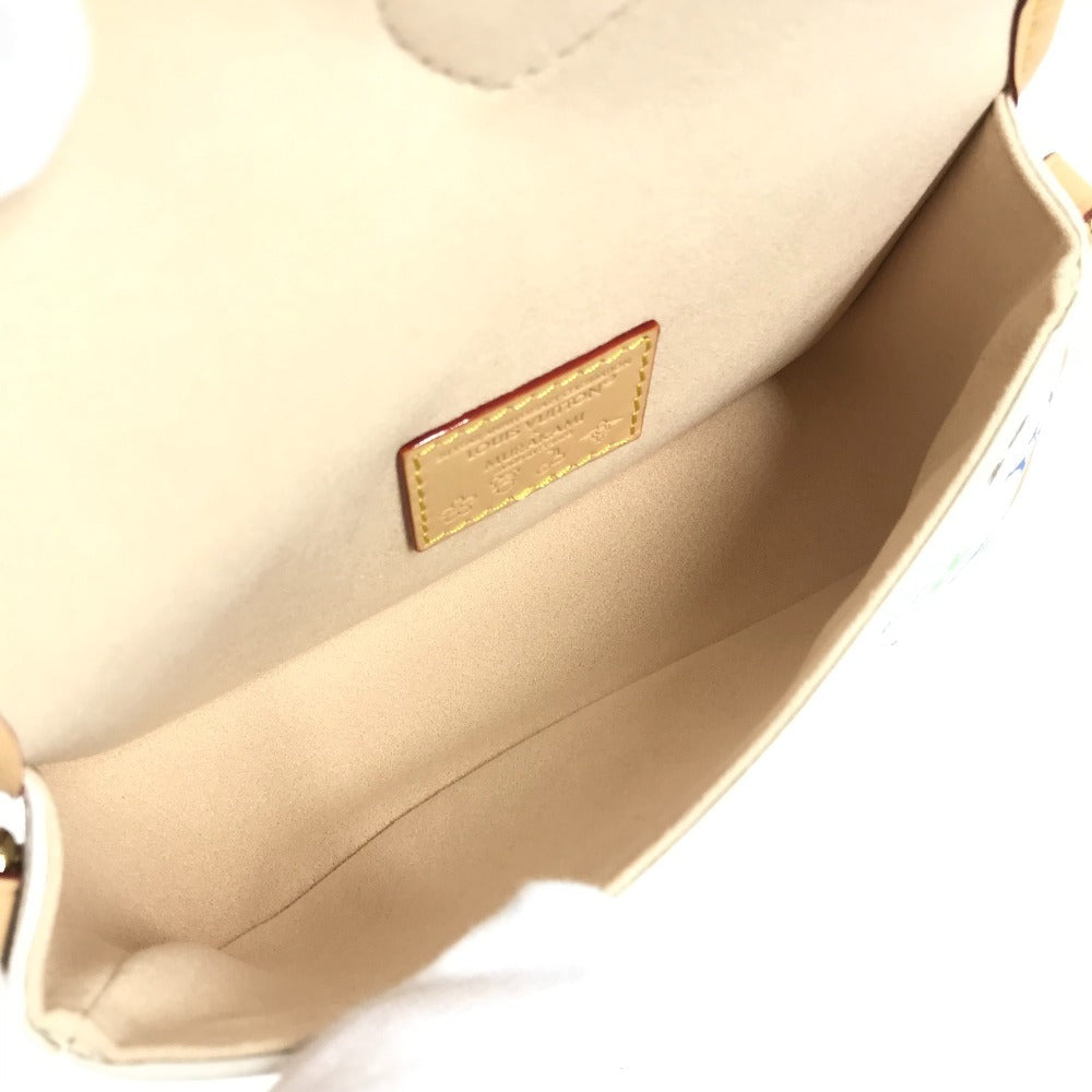 LOUIS VUITTON M14194 Monogram Multicolor LV×TM Nano Diane Takashi Murakami Collaboration Bag Crossbody Pochette Flap Shoulder Bag Monogram Multicolor Canvas Women's Bronze White