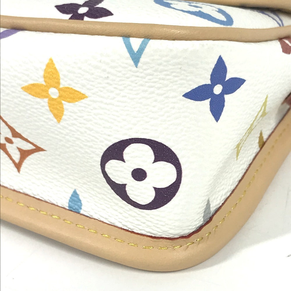 LOUIS VUITTON M14194 Monogram Multicolor LV×TM Nano Diane Takashi Murakami Collaboration Bag Crossbody Pochette Flap Shoulder Bag Monogram Multicolor Canvas Women's Bronze White