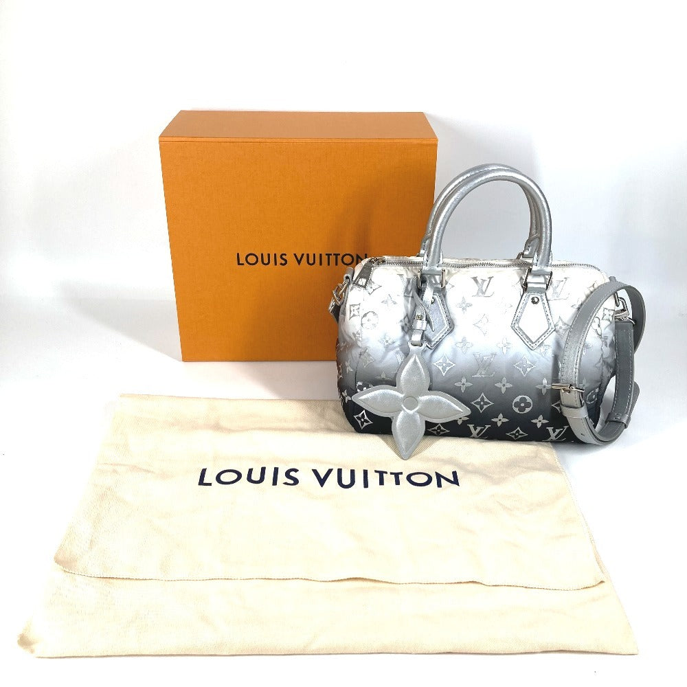 LOUIS VUITTON M11848 LV SKI Speedy Bandouliere 25 2WAY Bolso Bolso Mini Boston Bolso Bandolera Bolso bandolera Nylon/Piel Unisex Plata esmerilada