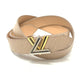 LOUIS VUITTON M9362 サンチュールツイスト LVバックル スリムベルト ファッション小物 ベルト エピレザー レディース ベージュ