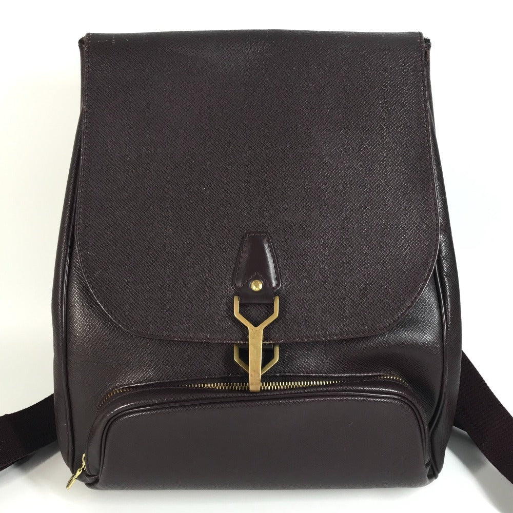 LOUIS VUITTON M30176 タイガ カシアー バックパック カバン フラップ リュックサック タイガレザー ユニセックス アカジュー ワインレッド