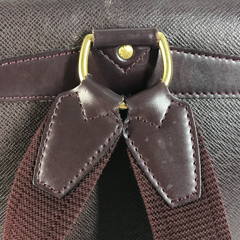 LOUIS VUITTON M30176 タイガ カシアー バックパック カバン フラップ リュックサック タイガレザー ユニセックス アカジュー ワインレッド