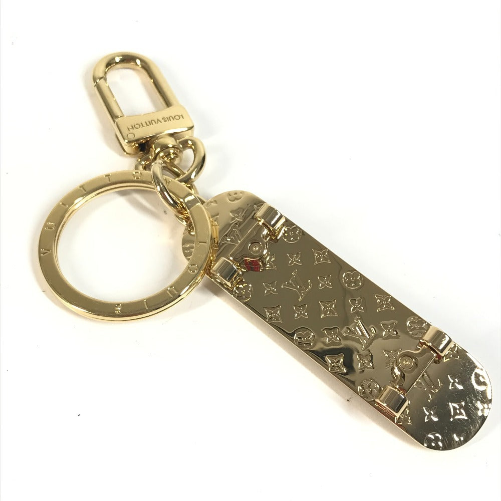 LOUIS VUITTON M02187 モノグラム キーホルダー LV スケートボード バッグチャーム キーホルダー メタル ユニセックス ゴールド