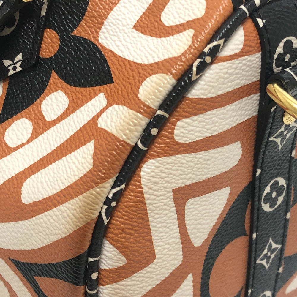 LOUIS VUITTON M56588 モノグラム・ジャイアント スピーディ バンドリエール25 LVクラフティ カバン ボストンバッグ レザー/PVC レディース ブラウン