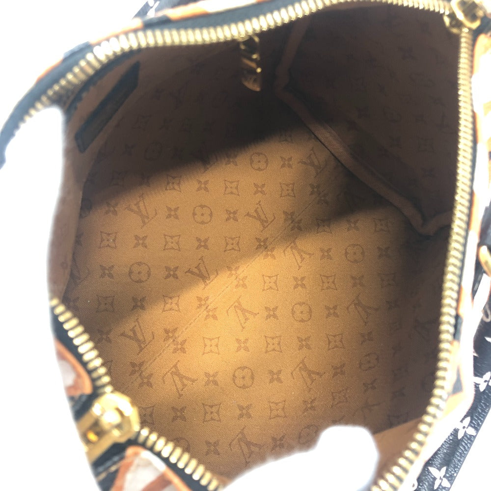 LOUIS VUITTON M56588 モノグラム・ジャイアント スピーディ バンドリエール25 LVクラフティ カバン ボストンバッグ レザー/PVC レディース ブラウン