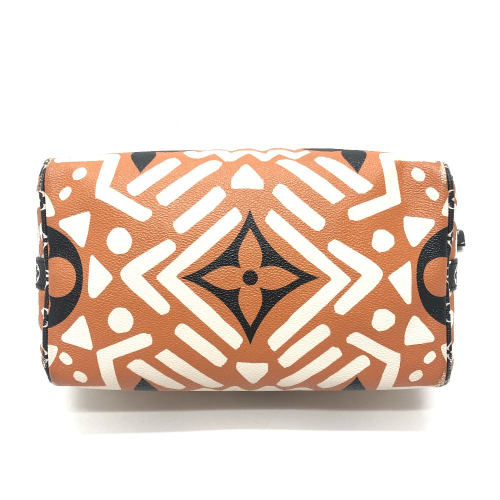 LOUIS VUITTON M56588 モノグラム・ジャイアント スピーディ バンドリエール25 LVクラフティ カバン ボストンバッグ レザー/PVC レディース ブラウン