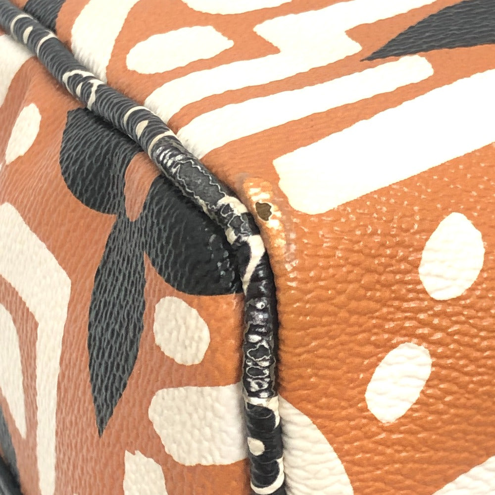 LOUIS VUITTON M56588 モノグラム・ジャイアント スピーディ バンドリエール25 LVクラフティ カバン ボストンバッグ レザー/PVC レディース ブラウン