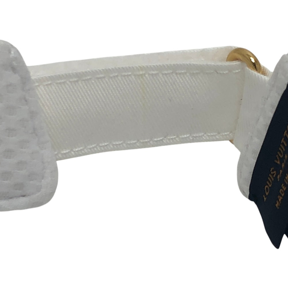 LOUIS VUITTON Ｍ5204Ｍ LV リーグ・バイザー ファッション小物 帽子 ロゴ サンバイザー コットン レディース ホワイト
