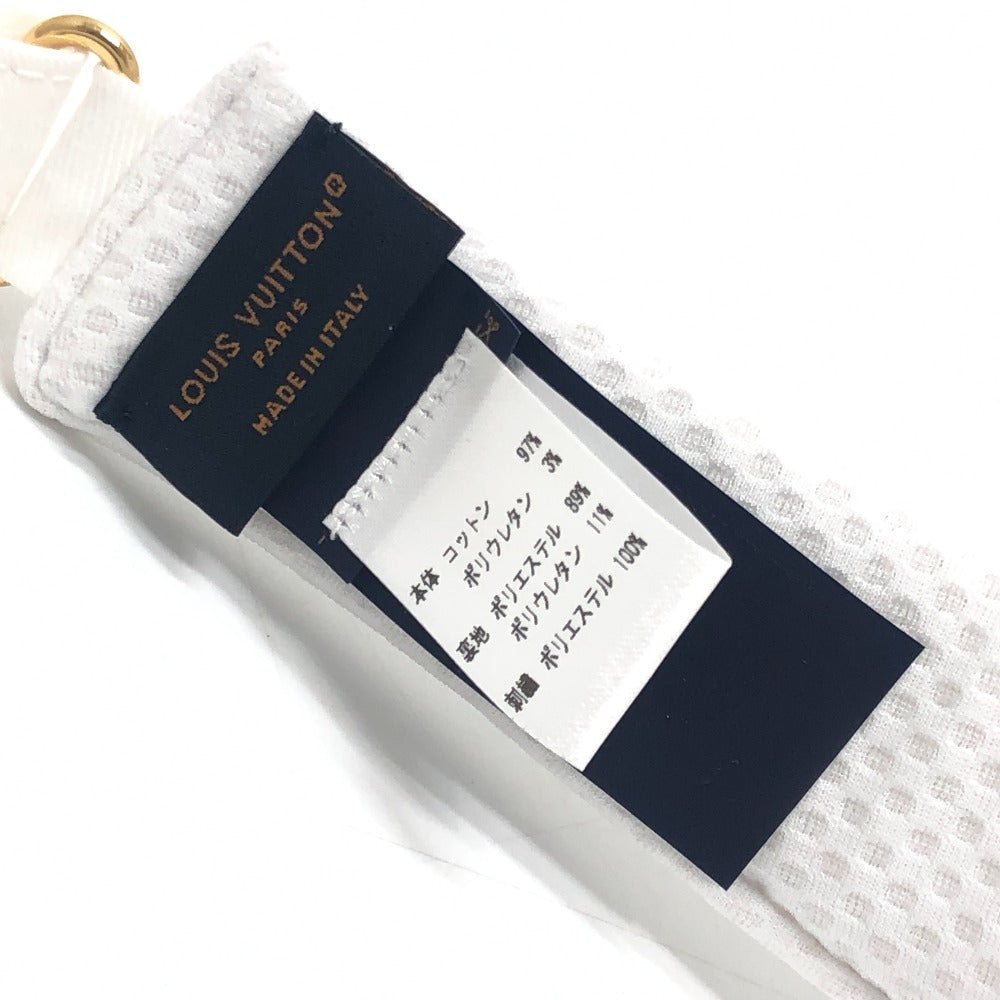 LOUIS VUITTON Ｍ5204Ｍ LV リーグ・バイザー ファッション小物 帽子 ロゴ サンバイザー コットン レディース ホワイト