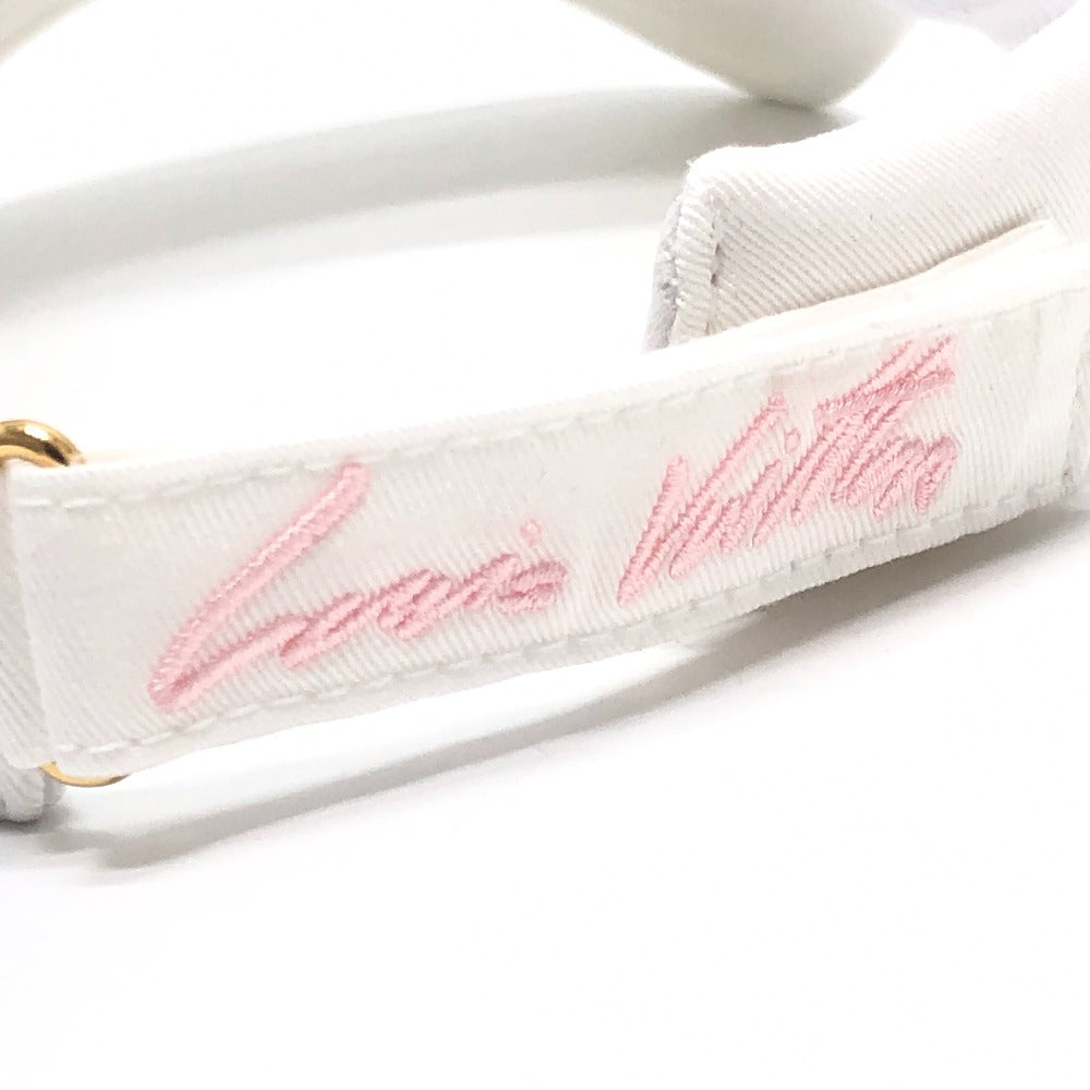 LOUIS VUITTON Ｍ5204Ｍ LV リーグ・バイザー ファッション小物 帽子 ロゴ サンバイザー コットン レディース ホワイト